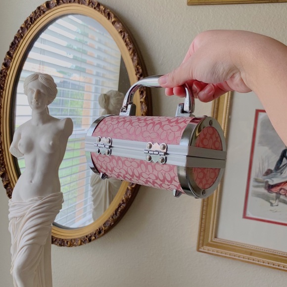 reworked pink coach mini bag🤍 - Picture 2 of 4